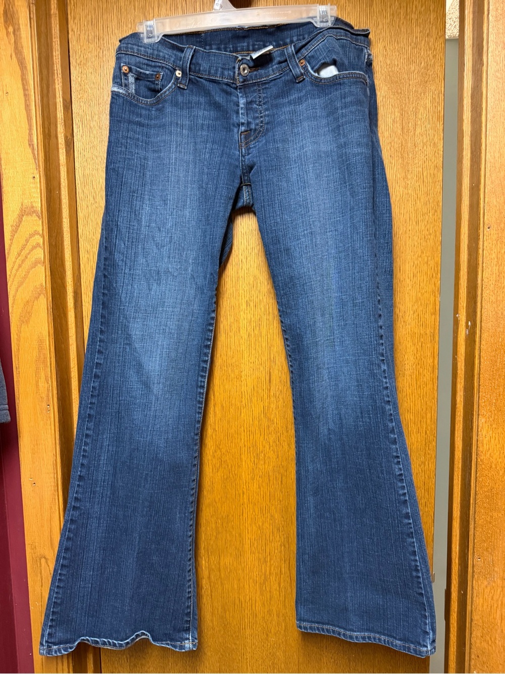 Women’s Lucky Brand Dumgarees Flirty Lol Maggie regular length Blue Jeans